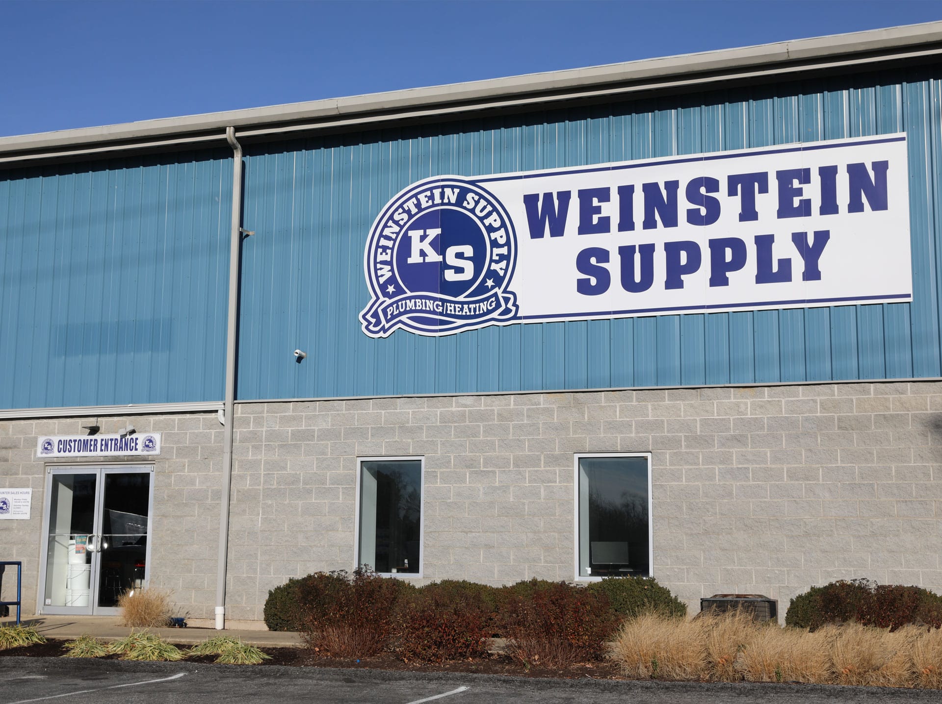 Weinstein Plumbing Supply Kennett Square PA exterior shot