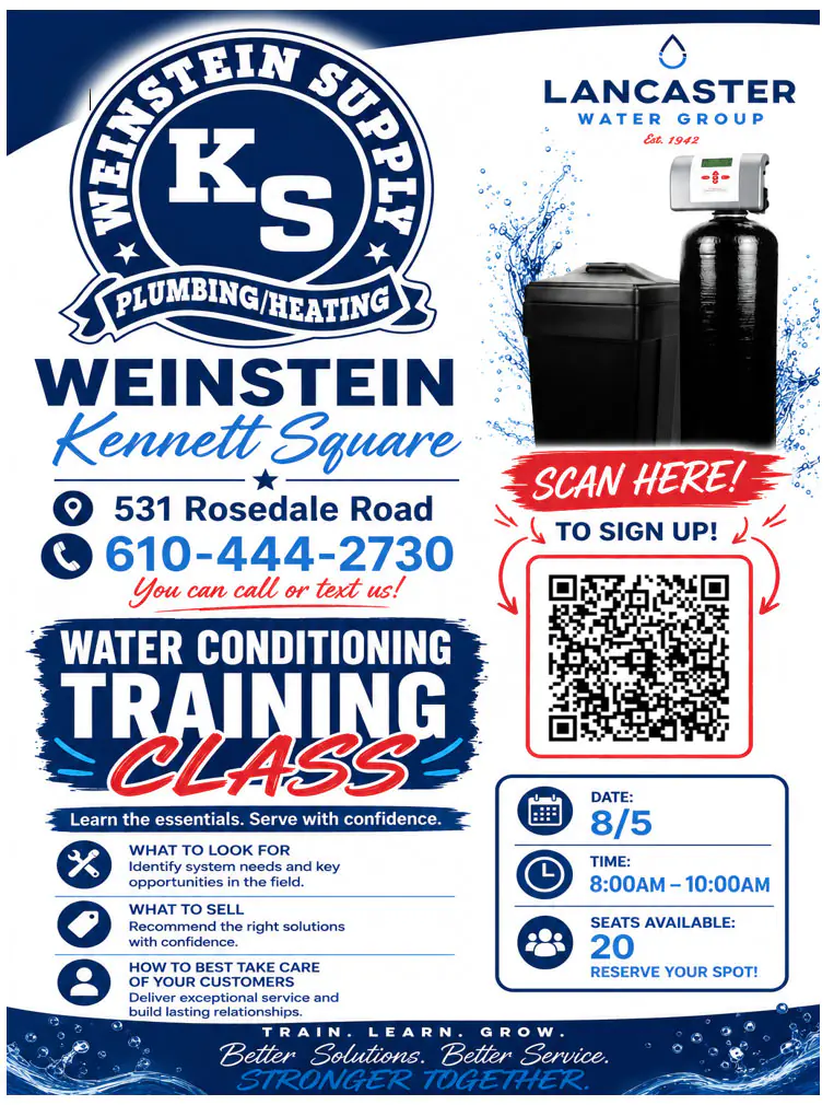 Lancaster Water Training Class flyer