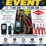 Knipex & Seitron counter event 8/20 7-10am Sales event- low price on these lines