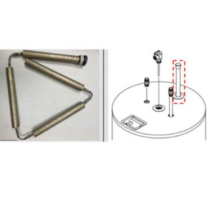 BRADFORD WHITE 415-55487-00 A420 ZINC / ALUMINUM SEGMENTED ANODE ROD HEX HEAD PLUG STYLE BRADFORD WHITE 415-55487-00 A420 ZINC / ALUMINUM SEGMENTED ANODE ROD HEX HEAD PLUG STYLE
