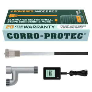 CORRO-PROTEC 96383 POWERED ANODE ROD FOR BRADFORD WHITE (COMES WITH OUTLET MANIFOLD) CORRO-PROTEC 96383 POWERED ANODE ROD FOR BRADFORD WHITE (COMES WITH OUTLET MANIFOLD)