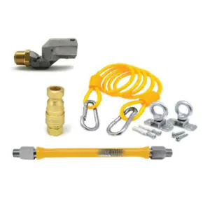EVERFLOW FTGC-BL34-48N-ACG 48″ COMMERICAL FOOD SERVICE GAS CONNECTOR 3/4MIP X 3/4MIP EVERFLOW FTGC-BL34-48N-ACG 48