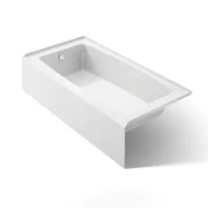 KOHLER K-26109-LA-0 WHITE ENTITY ACRYLIC ALCOVE LEFT HAND BATHTUB 60X30X153/4 WITH INTEGRAL FLANGE KOHLER K-26109-LA-0 WHITE ENTITY ACRYLIC ALCOVE LEFT HAND BATHTUB 60X30X153/4 WITH INTEGRAL FLANGE