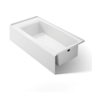 KOHLER K-26109-RA-0 WHITE ENTITY ACRYLIC ALCOVE RIGHT HAND BATHTUB 60X30X153/4 WITH INTEGRAL FLANGE KOHLER K-26109-RA-0 WHITE ENTITY ACRYLIC ALCOVE RIGHT HAND BATHTUB 60X30X153/4 WITH INTEGRAL FLANGE