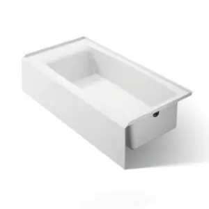 KOHLER K-26109-RA-0 WHITE ENTITY ACRYLIC ALCOVE RIGHT HAND BATHTUB 60X30X153/4 WITH INTEGRAL FLANGE KOHLER K-26109-RA-0 WHITE ENTITY ACRYLIC ALCOVE RIGHT HAND BATHTUB 60X30X153/4 WITH INTEGRAL FLANGE