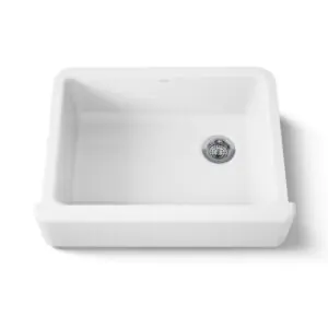 Kohler 6487-0 Whitehaven White 29 3/4 x 21 9/16in Single Basin Undermount Enameled Cast Iron Kitchen Sink Kohler 6487-0 Whitehaven White 29 3/4 x 21 9/16in Single Basin Undermount Enameled Cast Iron Kitchen Sink